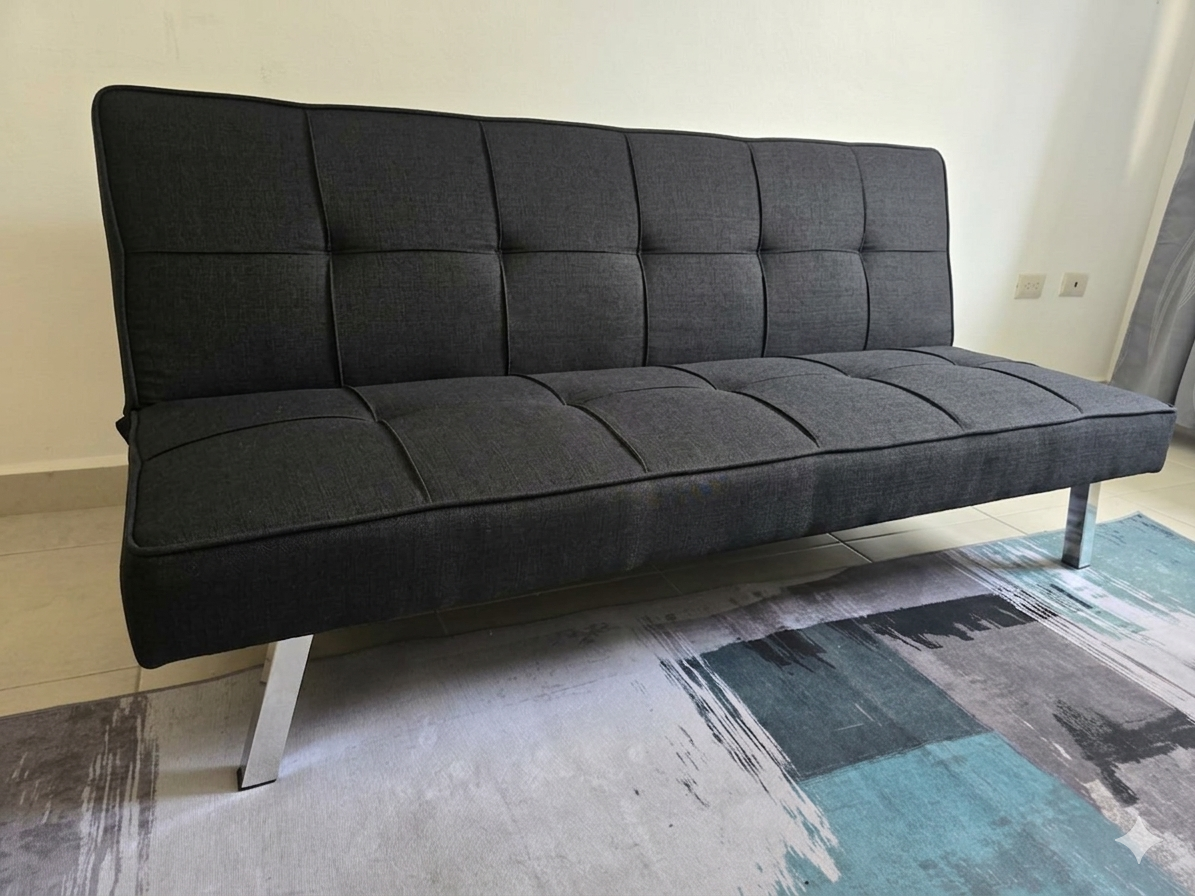 Sofá cama negro