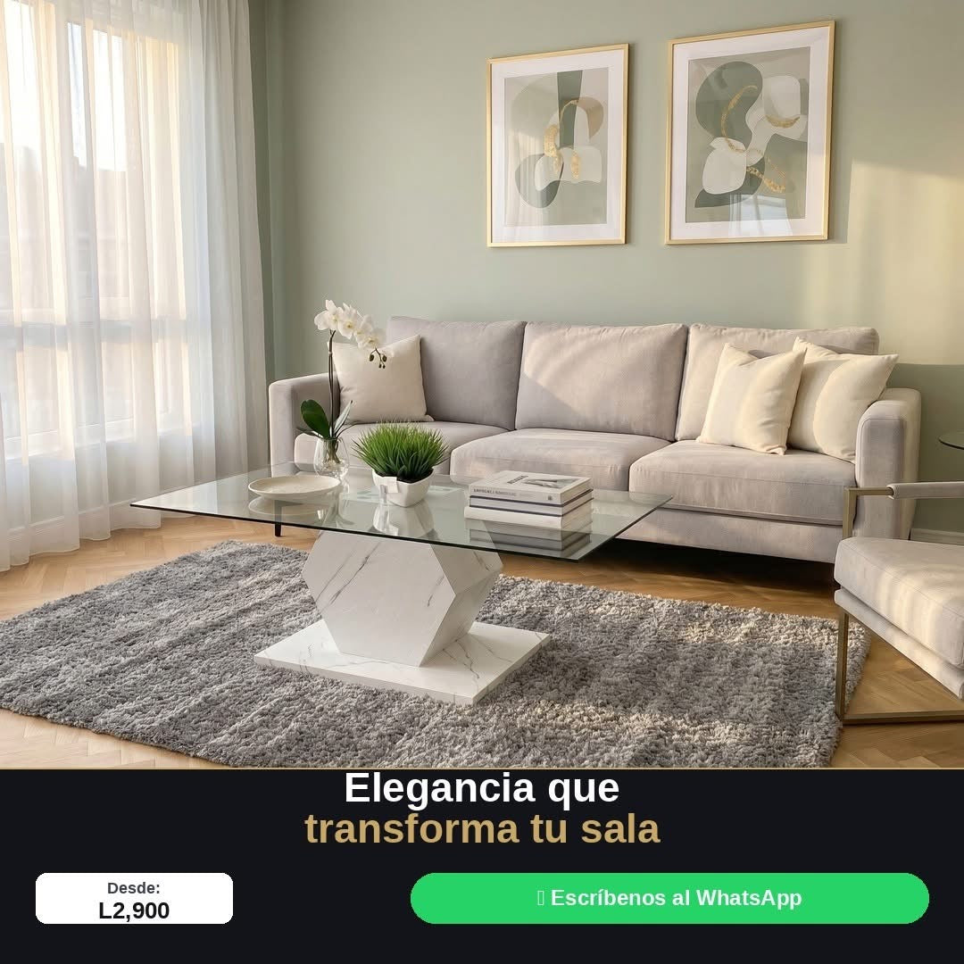 Mesa de centro blanco