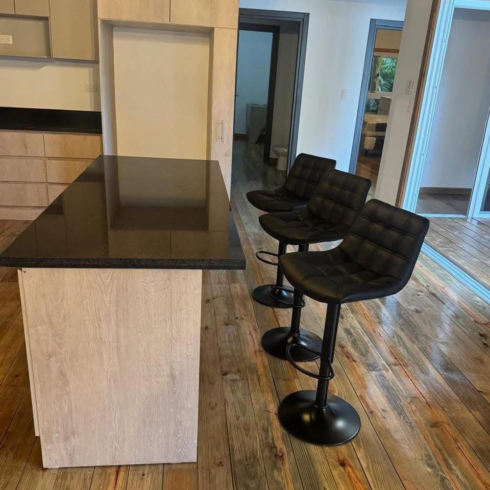 Silla bar Negro